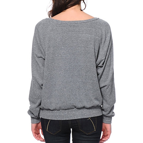 Obey Font Grey Raglan long sleeve - Picture 3 of 4